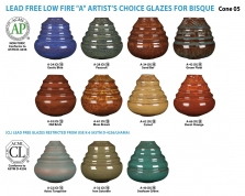 Amaco Artist Choice A-Series Low Fire Glazes