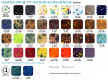 Amaco Crystaltex CTL-Series Low Fire Glazes