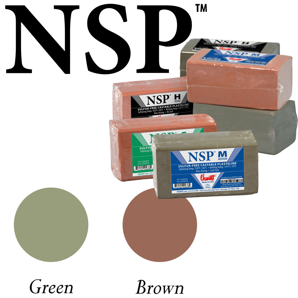 2 LB BROWN NSP PLASTELINE