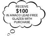 Free Amaco glazes with purchase of Brent wheel