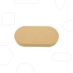 GR Pottery Forms Wallie Rounded Rectangle 4x8in.